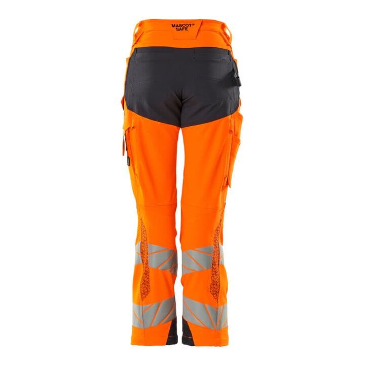 Mascot Hose DIAMOND Knietaschen Stretch hi-vis orange/schwarzblau 82C48