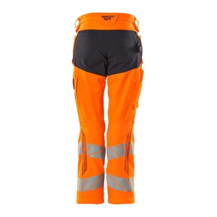 Mascot Hose DIAMOND Knietaschen Stretch hi-vis orange/schwarzblau Größe 76C40