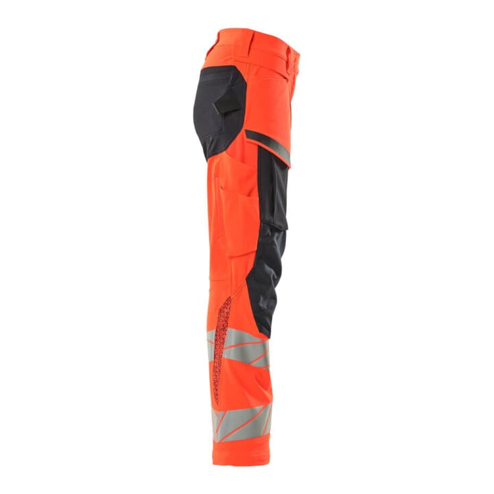 Mascot Hose DIAMOND Knietaschen Stretch Hi-vis rot/schwarzblau 76C38