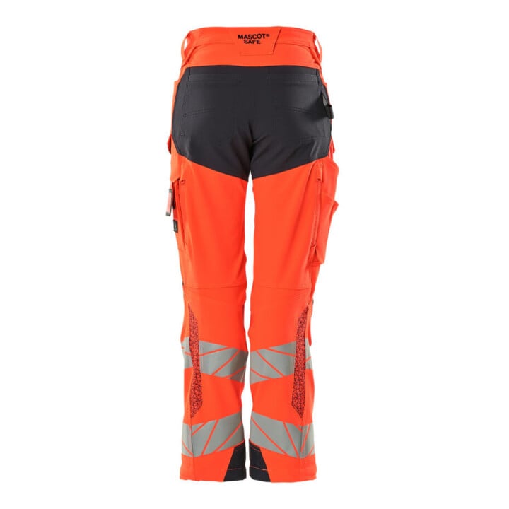 Mascot Hose DIAMOND Knietaschen Stretch Hi-vis rot/schwarzblau 82C54