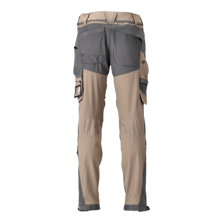 MASCOT Hose Knietaschen Stretch leicht 90C47 sandbeige/anthrazitgrau