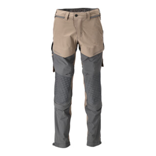 Mascot Hose Knietaschen Stretch leicht 90C60 dunkles sandbeige/anthrazitgrau