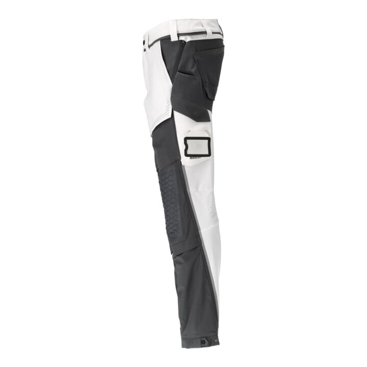 Mascot Hose Knietaschen Stretch leicht Größe 76C47 weiß/Anthrazitgrau