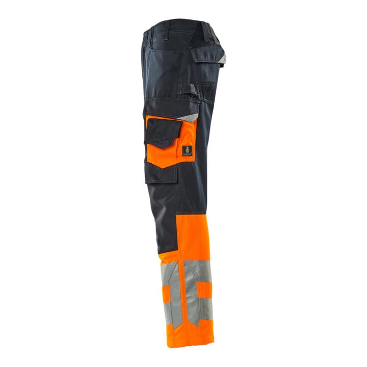 MASCOT Hose Leeds 76C56 schwarzblau hi-vis orange