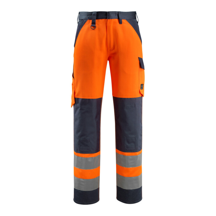 Mascot Hose Maitland hi-vis orange/schwarzblau Größe 46