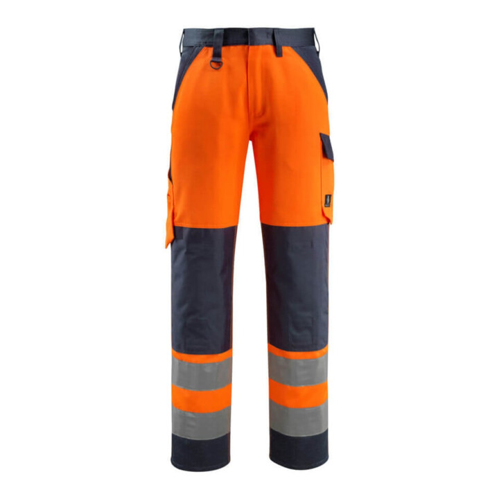 Mascot Hose Maitland hi-vis orange/schwarzblau Größe 48