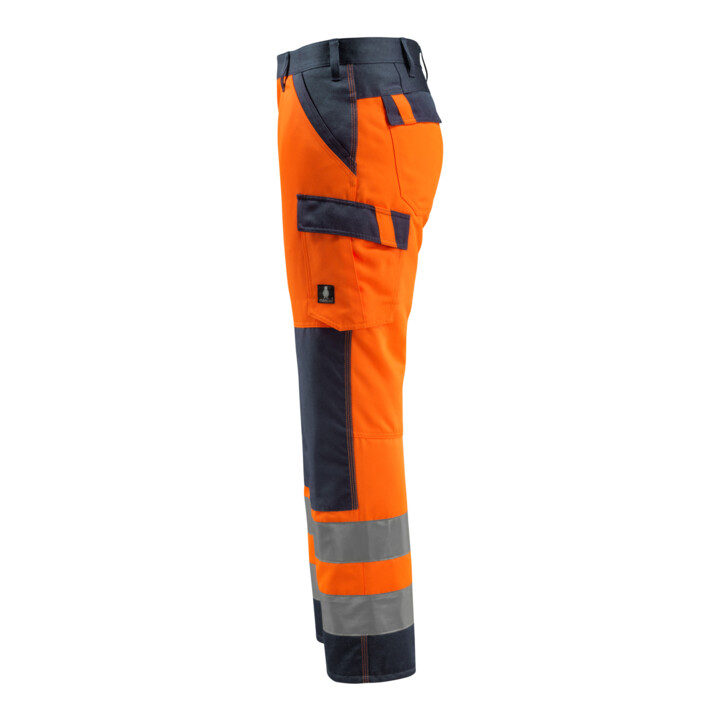 Mascot Hose Maitland hi-vis orange/schwarzblau Größe 52