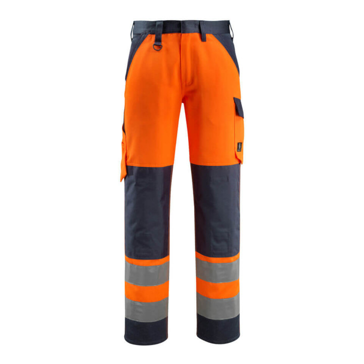 Mascot Hose Maitland hi-vis orange/schwarzblau Größe 56