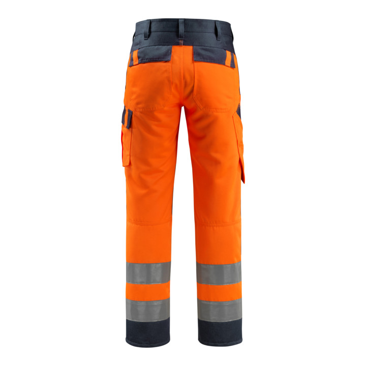 Mascot Hose Maitland hi-vis orange/schwarzblau Größe 56