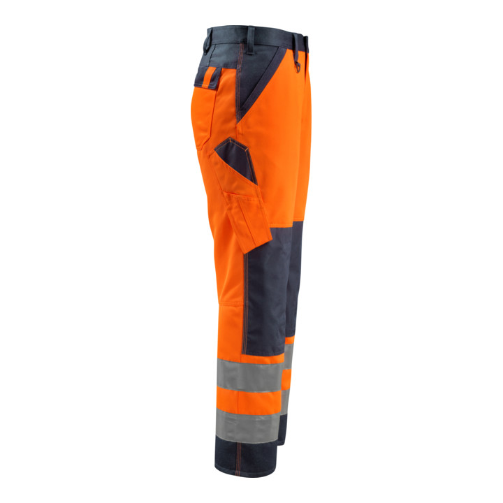 Mascot Hose Maitland hi-vis orange/schwarzblau Größe 56