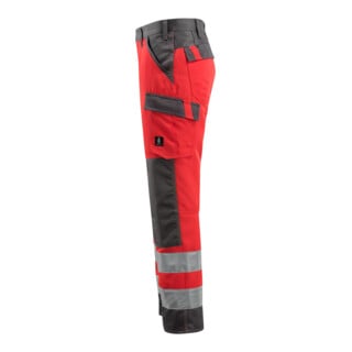 Mascot Hose Maitland hi-vis rot/dunkelanthrazit Größe 48