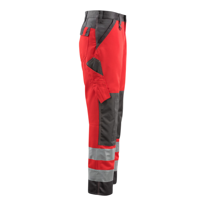 Mascot Hose Maitland hi-vis rot/dunkelanthrazit Größe 50