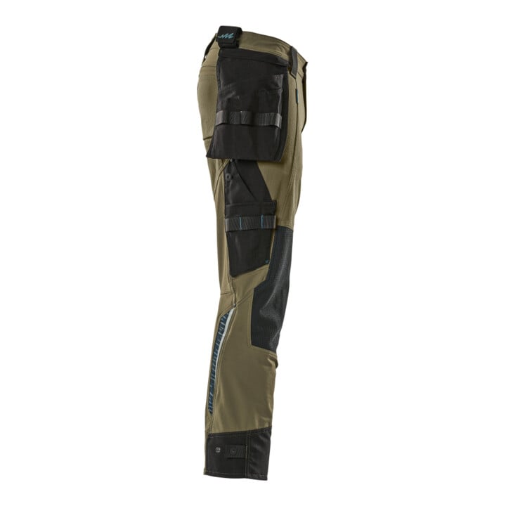 Mascot Hose mit Hängetaschen 82C52 moosgrün Stretch