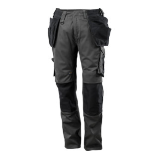 Mascot Hose mit Hängetaschen, geringes Gewicht Hose Größe 90C56, dunkelanthrazit/schwarz