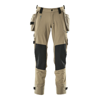 Mascot Hose mit Hängetaschen Stretch Größe 76C47 hellkhaki
