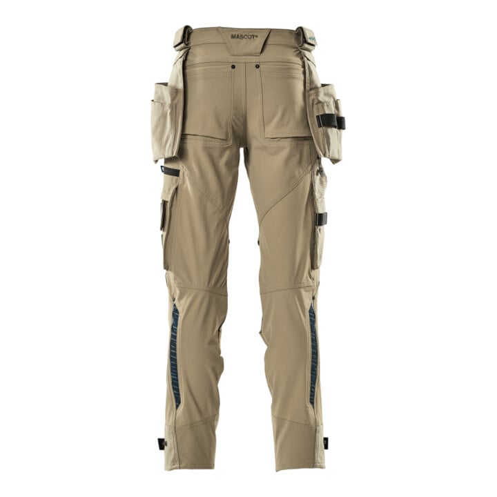 Mascot Hose mit Hängetaschen Stretch Größe 76C54 hellkhaki