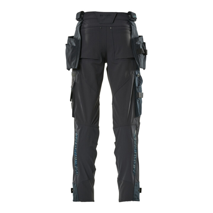 Mascot Hose mit Hängetaschen Stretch Größe 76C54 schwarzblau