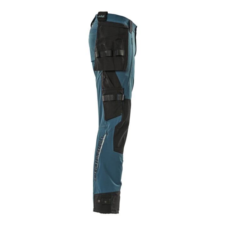 Mascot Hose mit Hängetaschen Stretch Größe 76C58 Dunkelpetroleum