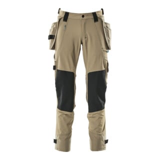 Mascot Hose mit Hängetaschen Stretch Größe 82C54 hellkhaki