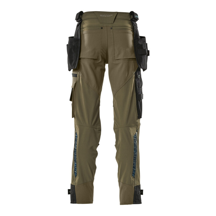 Mascot Hose mit Hängetaschen Stretch Größe 82C60 moosgrün