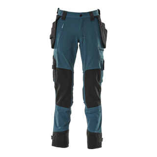 Mascot Hose mit Hängetaschen Stretch Größe 82C62 Dunkelpetroleum