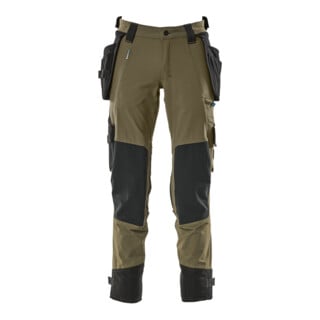 Mascot Hose mit Hängetaschen Stretch Größe 90C52 moosgrün
