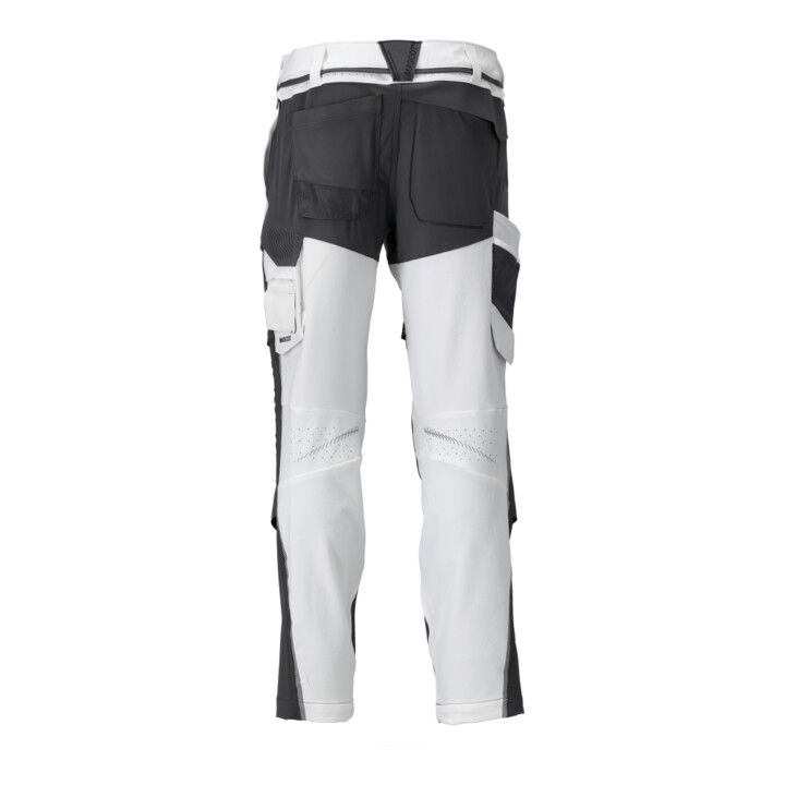Mascot Hose mit Knietaschen 82C46 weiss/Anthrazitgrau