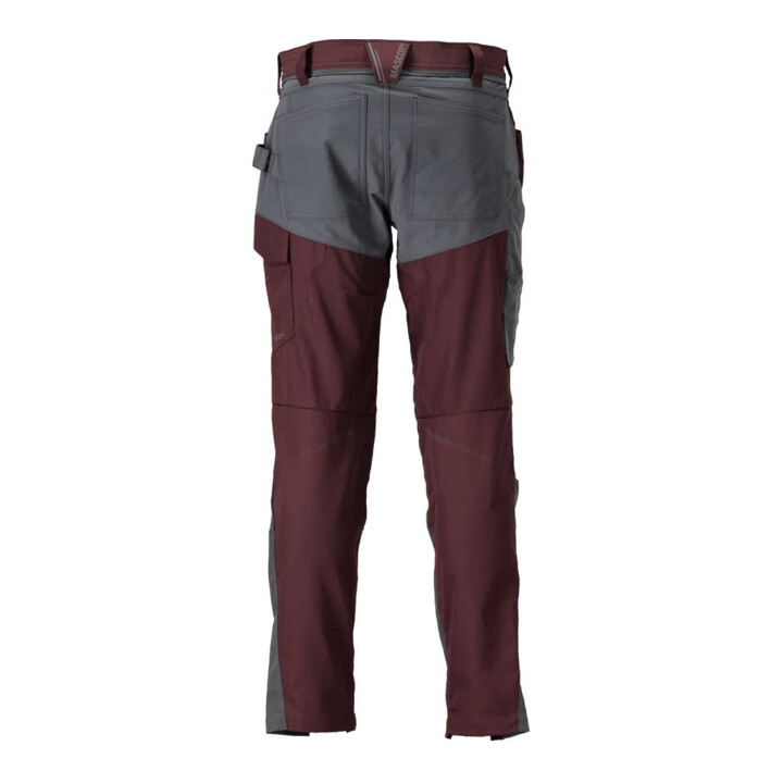 Mascot Hose mit Knietaschen 82C49 bordeaux/anthrazitgrau