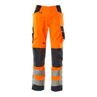 Mascot Hose mit Knietaschen 82C68 hi-vis orange/schwarzblau