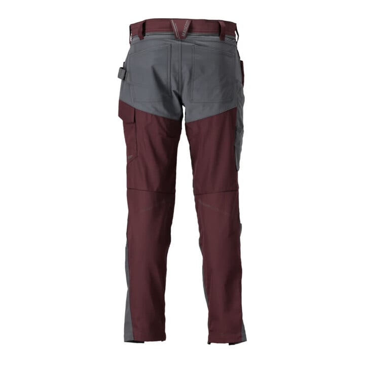 Mascot Hose mit Knietaschen 90C48 bordeaux/anthrazitgrau