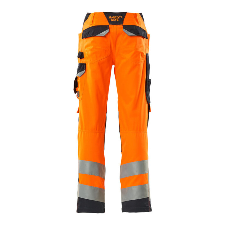 Mascot Hose mit Knietaschen 90C52 hi-vis orange/schwarzblau