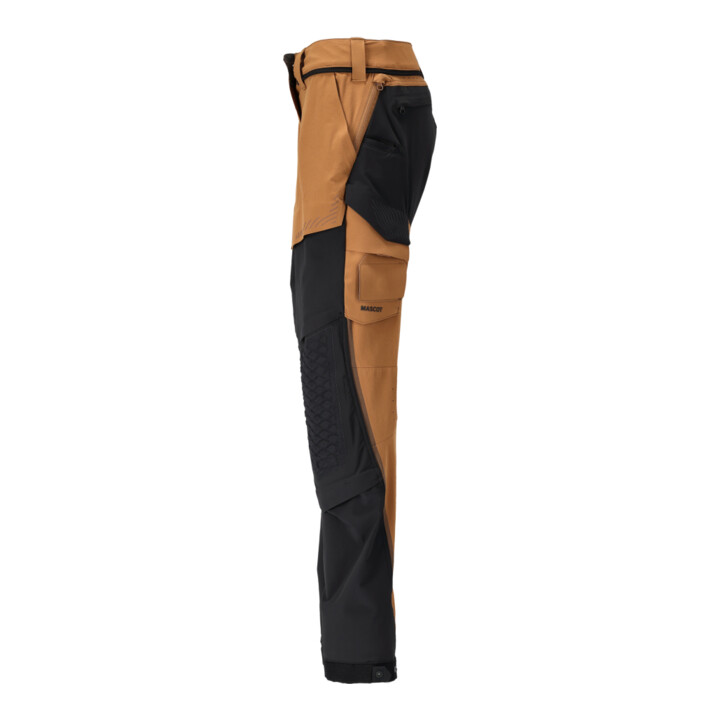 Mascot Hose mit Knietaschen Damen 82C54 nussbraun schwarz