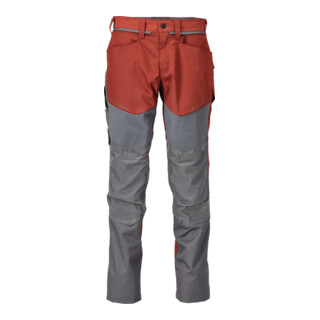 Mascot Hose mit Knietaschen Größe 76C48 herbstrot/anthrazitgrau