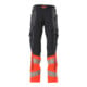 Mascot Hose mit Knietaschen Stretch-Einsätze 76C50 schwarzblau/hi-vis rot
