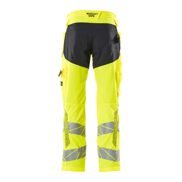 Mascot Hose mit Knietaschen Stretch-Einsätze 76C52 hi-vis gelb/schwarzblau
