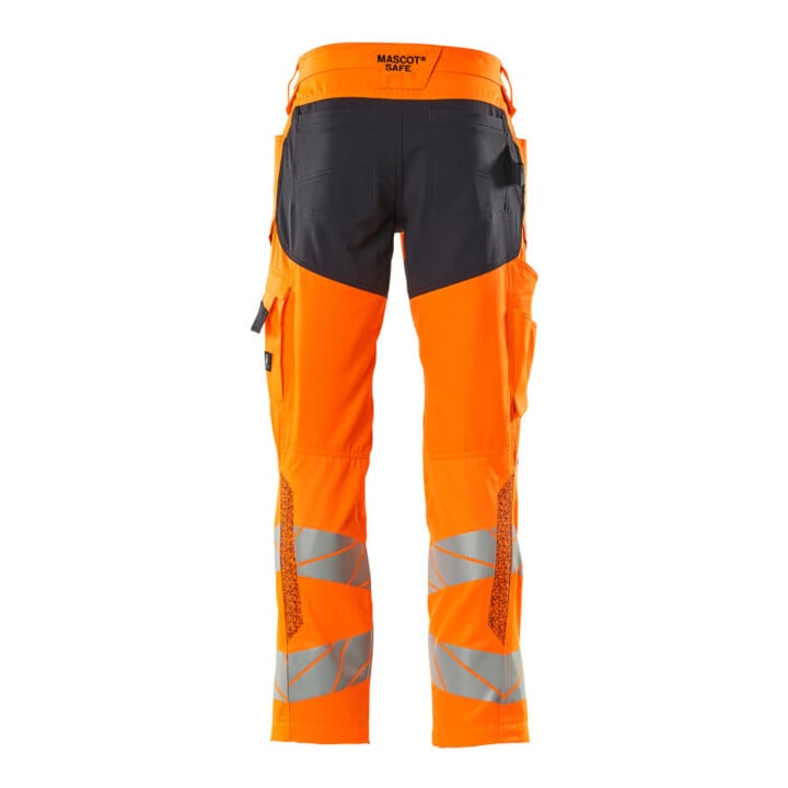 Mascot Hose mit Knietaschen Stretch-Einsätze 76C52 hi-vis orange/schwarzblau