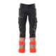 Mascot Hose mit Knietaschen Stretch-Einsätze 82C48 schwarzblau/hi-vis rot