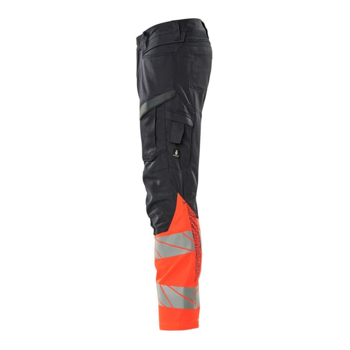 Mascot Hose mit Knietaschen Stretch-Einsätze 82C50 schwarzblau/hi-vis rot