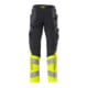 Mascot Hose mit Knietaschen Stretch-Einsätze 82C51 schwarzblau/hi-vis gelb