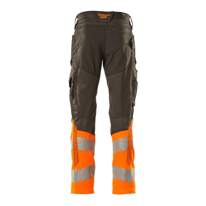 Mascot Hose mit Knietaschen Stretch-Einsätze 82C52 dunkelanthrazit/hi-vis orange