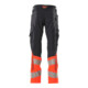 Mascot Hose mit Knietaschen Stretch-Einsätze 82C56 schwarzblau/hi-vis rot