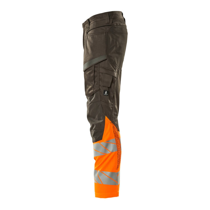 Mascot Hose mit Knietaschen Stretch-Einsätze 82C66 dunkelanthrazit/hi-vis orange