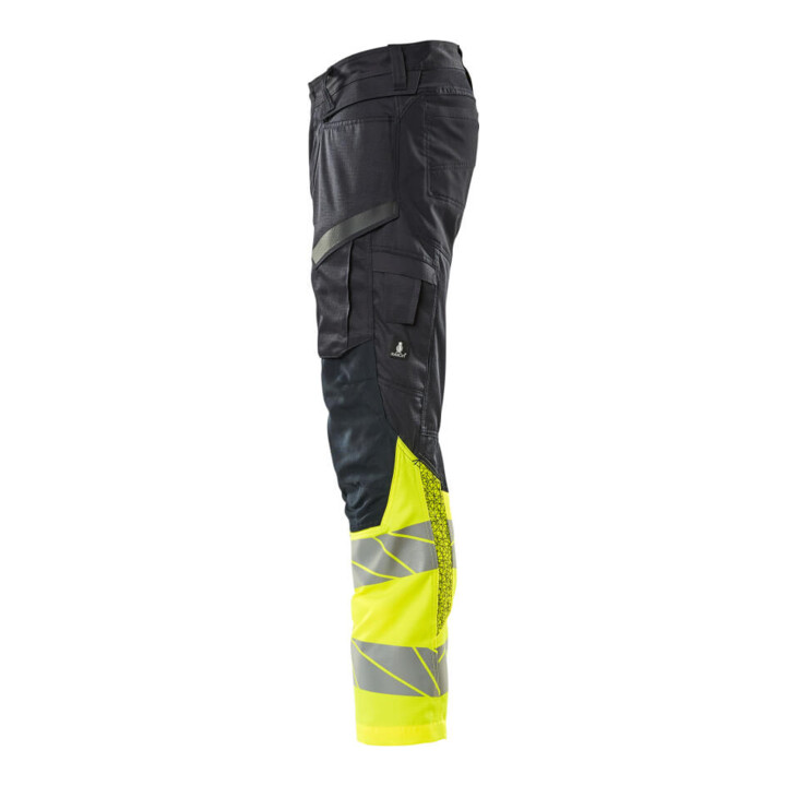 Mascot Hose mit Knietaschen Stretch Einsätze Gr. 82C49 schwarzblau/hi-vis gelb