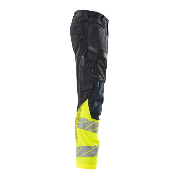 Mascot Hose mit Knietaschen Stretch Einsätze Gr. 82C49 schwarzblau/hi-vis gelb
