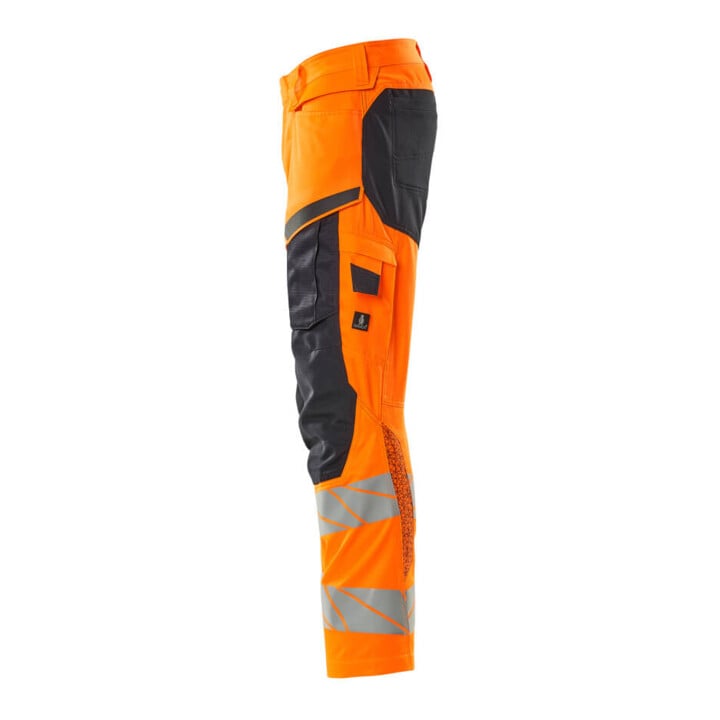 Mascot Hose mit Knietaschen Stretch-Einsätze Gr. 90C48 hi-vis orange/schwarzblau
