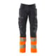 Mascot Hose mit Knietaschen Stretch-Einsätze Größe 76C46 schwarzblau/hi-vis orange