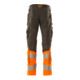 Mascot Hose mit Knietaschen Stretch-Einsätze Größe 76C56 dunkelanthrazit/hi-vis orange
