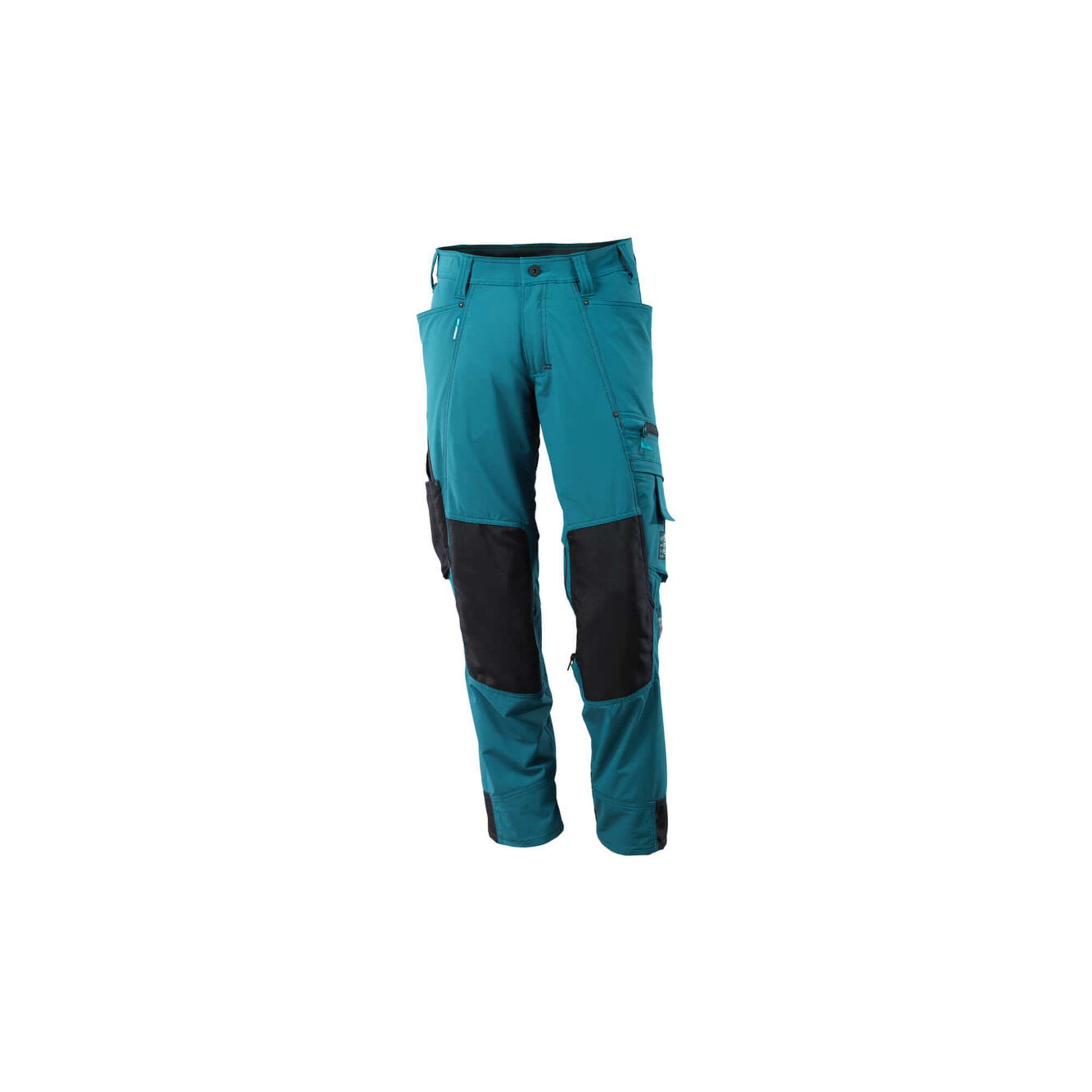 Mascot Hose mit Knietaschen, Stretchstoff Hose Größe 76C43, Dunkelpetroleum
