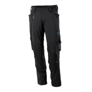 Mascot Hose mit Knietaschen, Stretchstoff Hose schwarz
