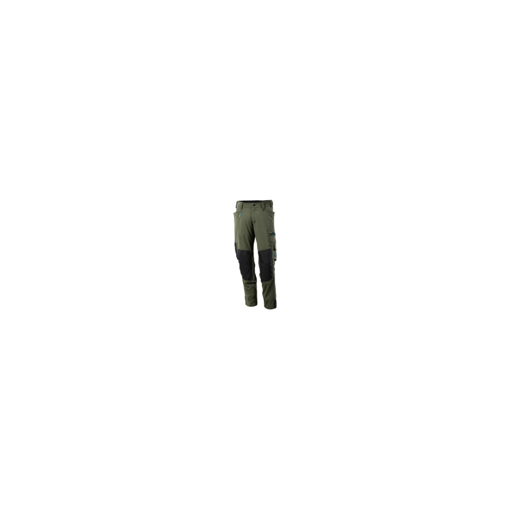 Mascot Hose mit Knietaschen, Stretchstoff Hose Größe 76C45, moosgrün